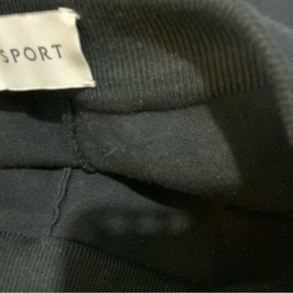 High Sport Kick Cotton Crop Flare Pant Black size L - Picture 9 of 12